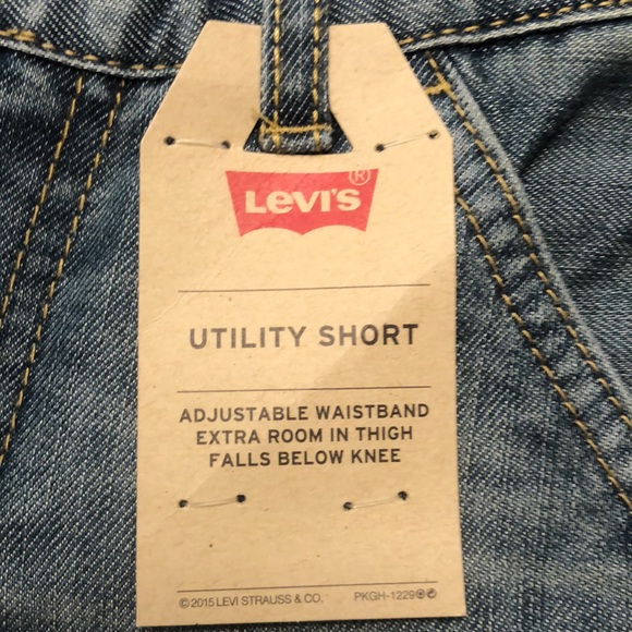 Levi’s NWT toddler size 2 utility denim shorts - Picture 6 of 8